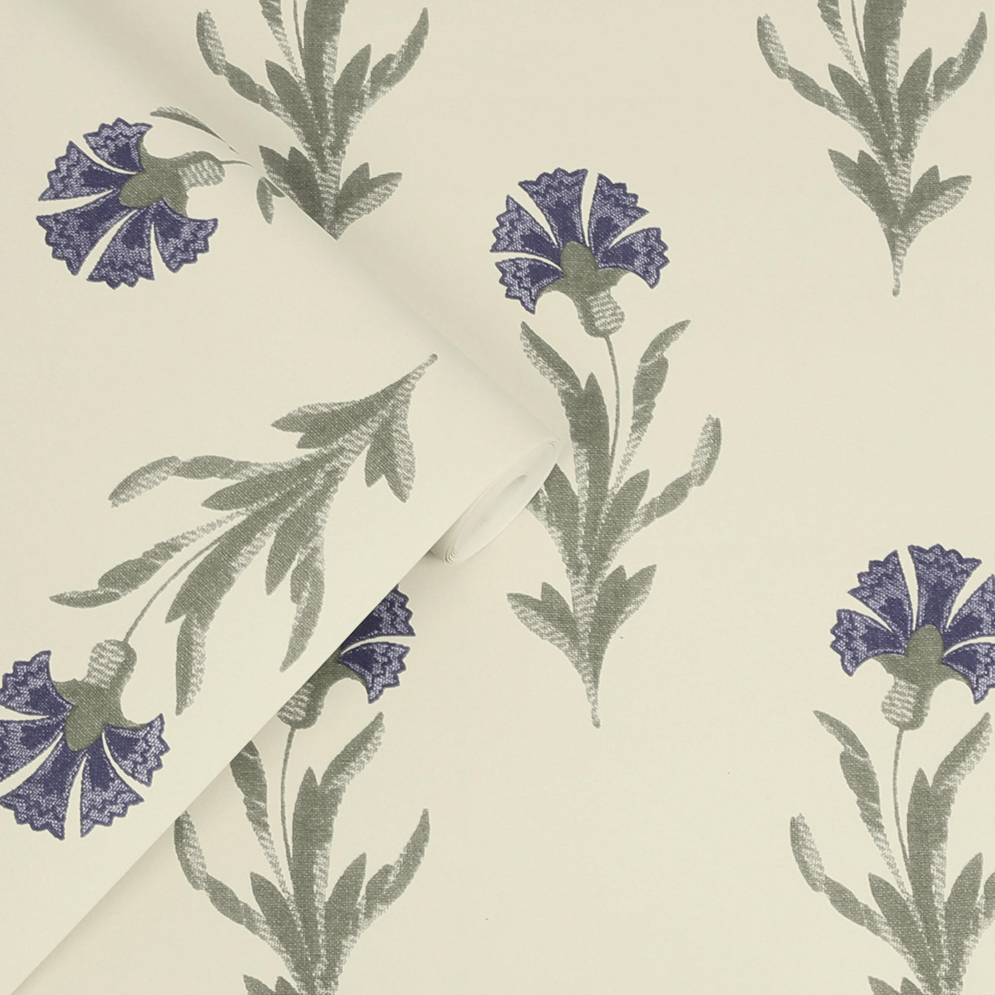 VLIESTAPETE Löwenzahn Dusky Seaspray Blau - Blau, Papier/Kunststoff (1000/1000cm) - LAURA ASHLEY