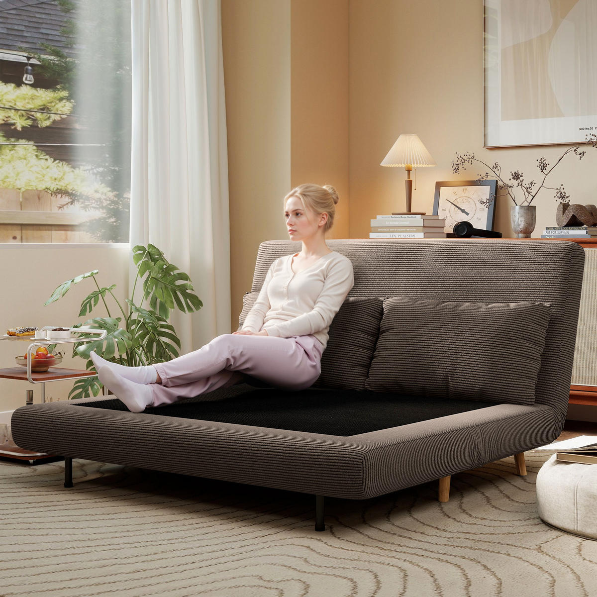 2-SITZER Sofa Braun 141.0/90.0/81.0 cm - Braun, Textil (90/81/141cm)