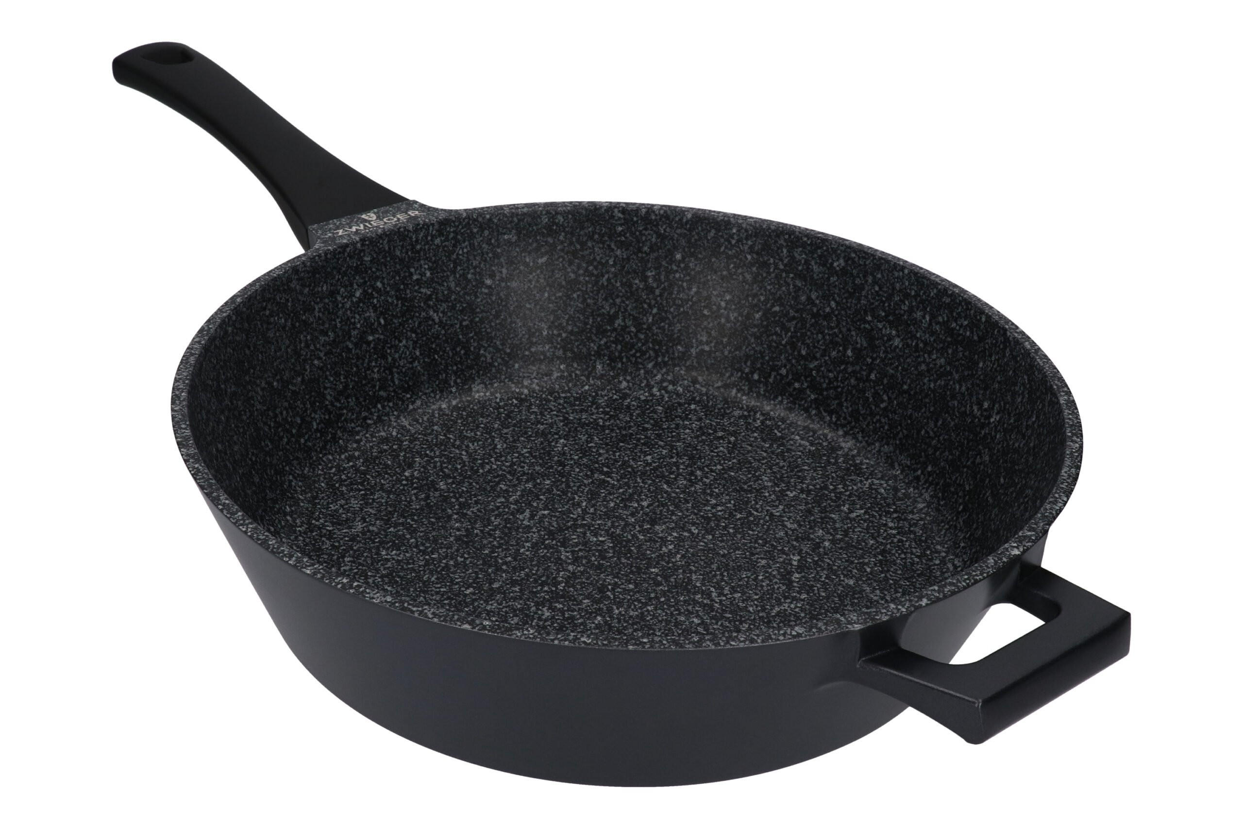 BRATPFANNE Black Stone Schwarz 53/29/8 cm Metall - Schwarz, Metall (29cm) - Mondex