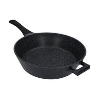 BRATPFANNE Black Stone Schwarz 53/29/8 cm Metall - Schwarz, Metall (29cm) - Mondex