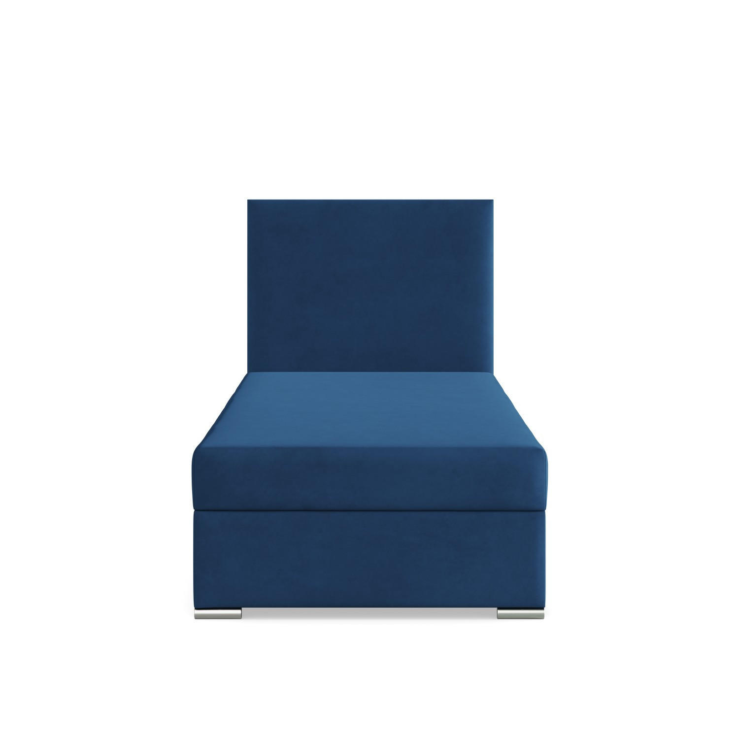 BOXBETT MIT KOPFTEIL 90x200 ZONZA, Blau - Dunkelblau, Textil (90/200cm) - Mebligo