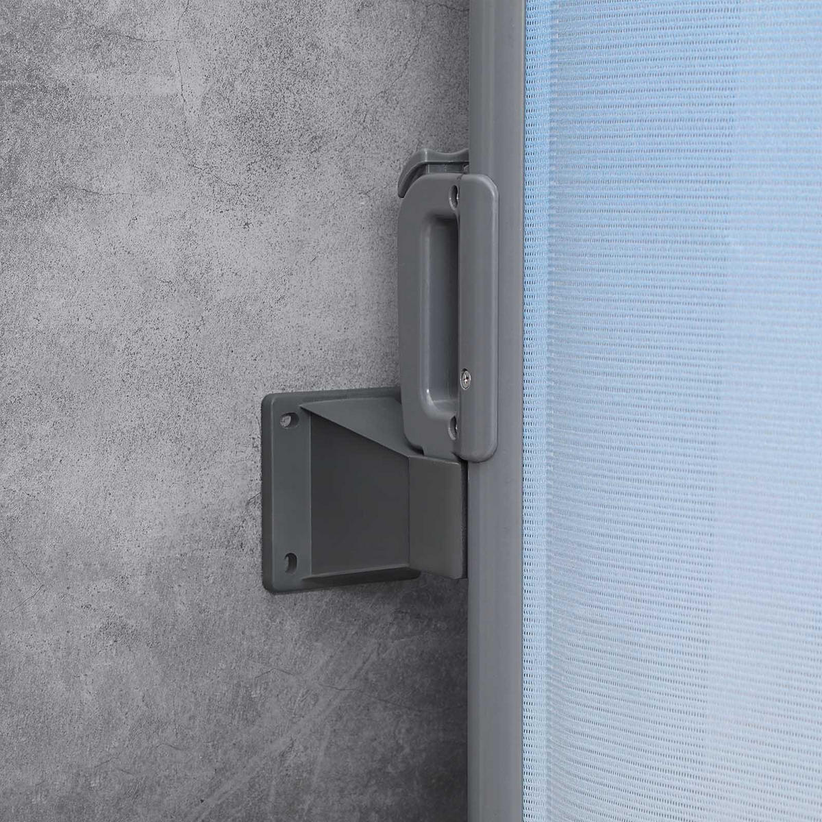 WANDHALTERUNG FÜR SEITENMARKISE - Grau, Kunststoff (8/13/9cm) - Hansiro