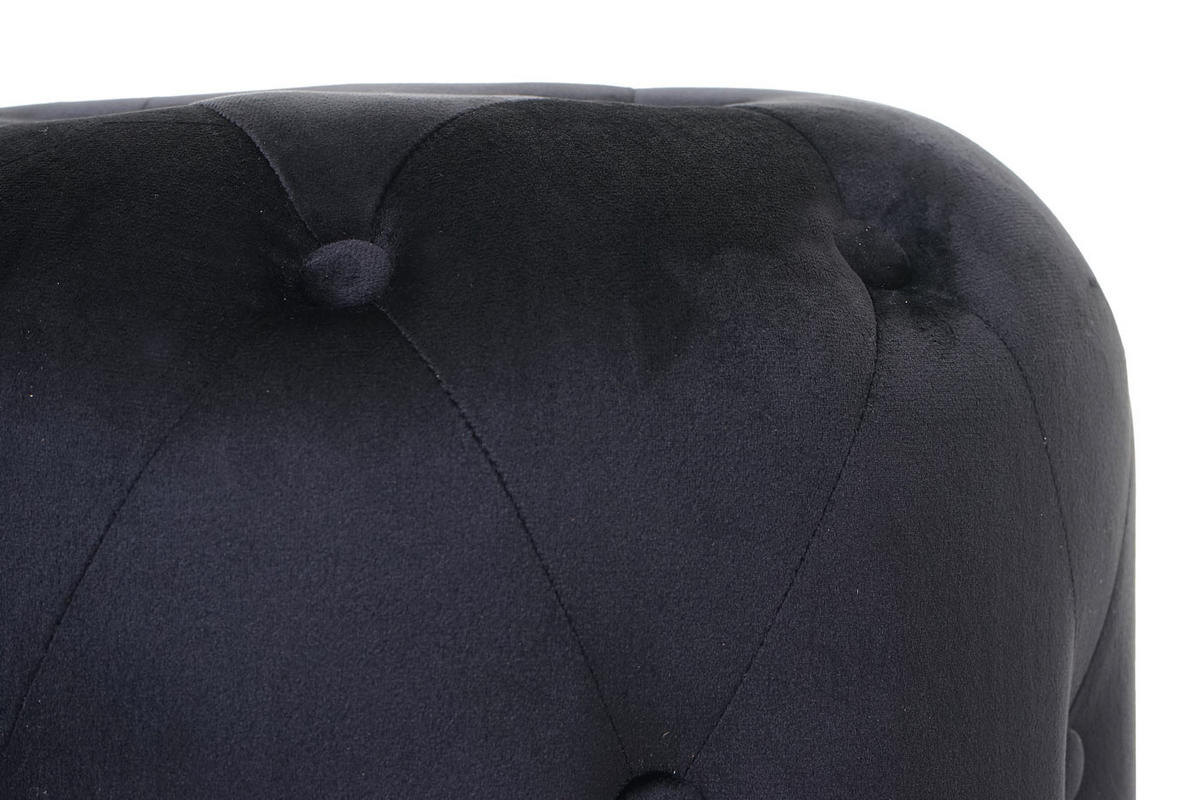 HOCKER Schwarz - Schwarz, Textil (39/42/39cm) - MCW