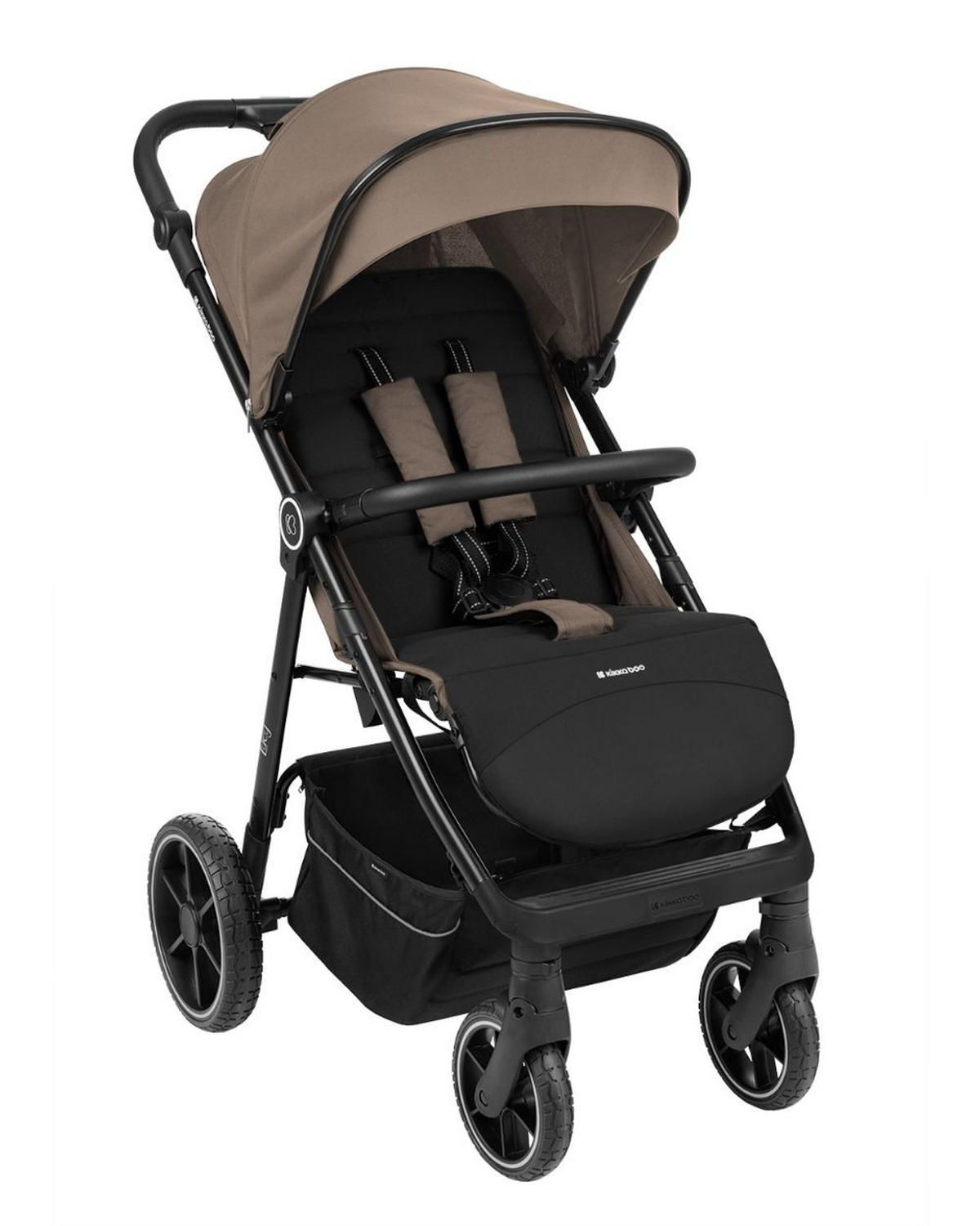 BUGGY Lucy Gurt beige Rückenlehne verstellbar Federung Hinterradbremse - Beige, Metall (74/54/104cm) - Kikka boo