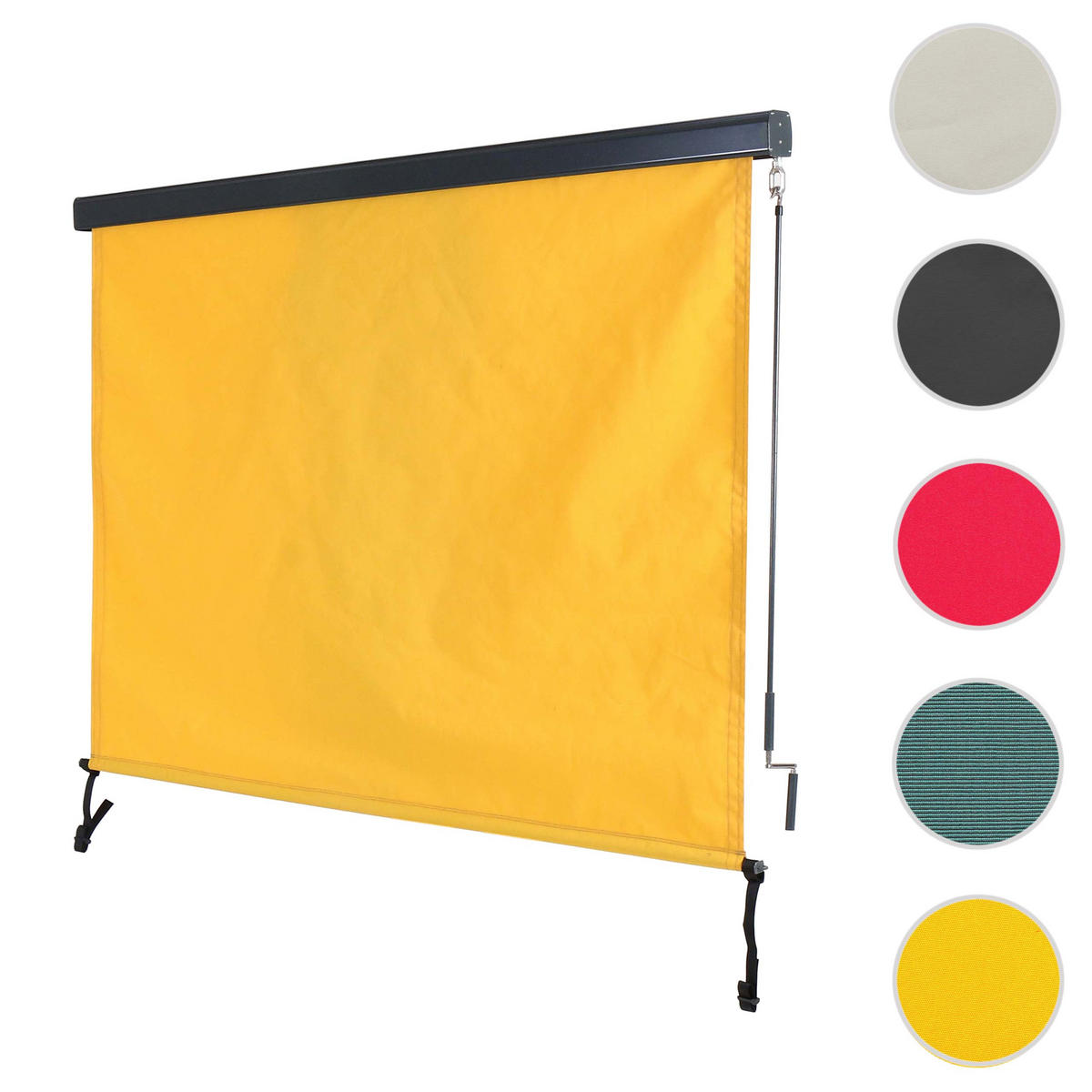 VERTIKALMARKISE Gelb - Gelb, Textil (180/250/8cm) - MCW