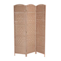 RAUMTEILER Quinn 3-tlg. 166x121 cm, Rattan-Look natur - Naturfarben, Holz (121/168/2cm) - CREEDWOOD