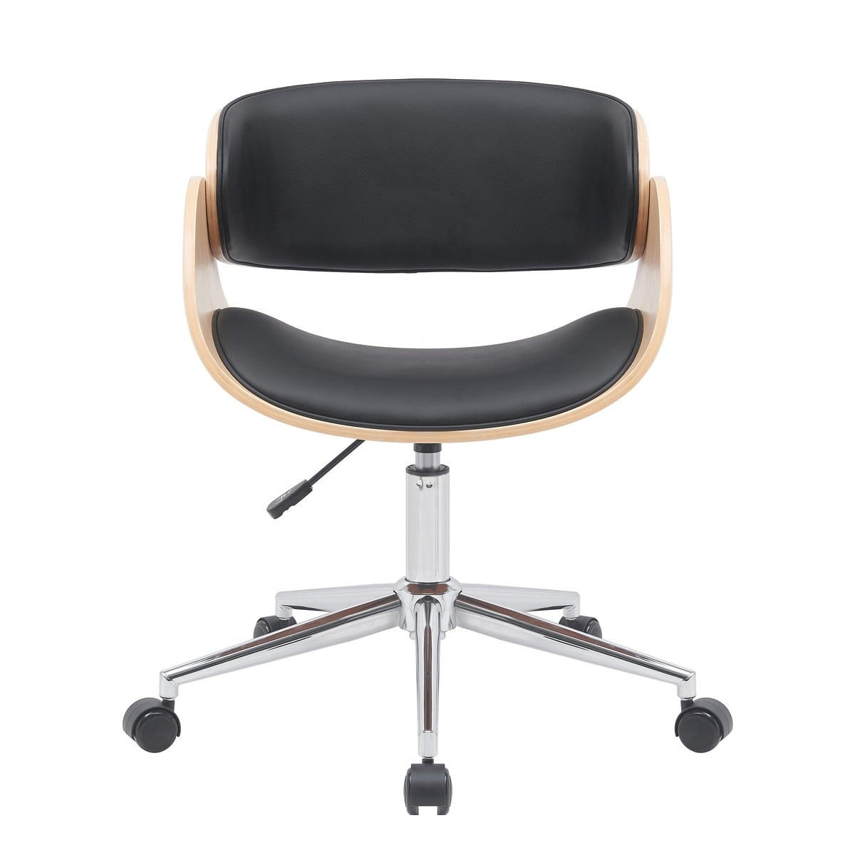BÜROSTUHL H72 cm – JUNON - Schwarz, Textil (52/72/63cm) - Calicosy