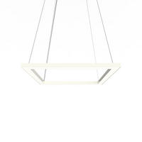 LED-HÄNGELEUCHTE - Weiß Hochglanz, Metall (40/40/100cm) - Lumicom