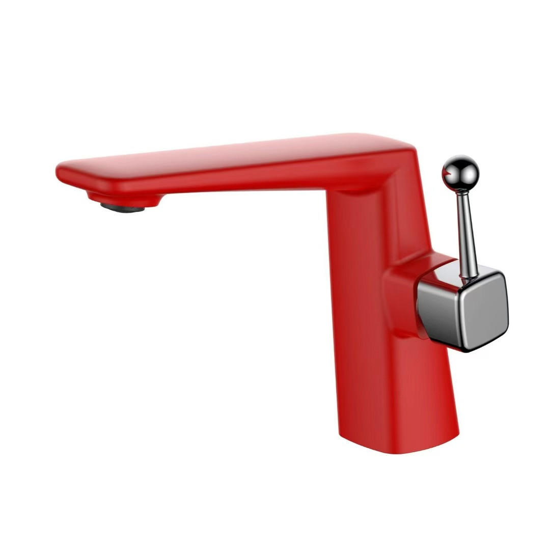 BADEZIMMERARMATUR, 17,5 x 15,5 cm, rot. - Rot, Metall (26/12/22cm) - Vallsero