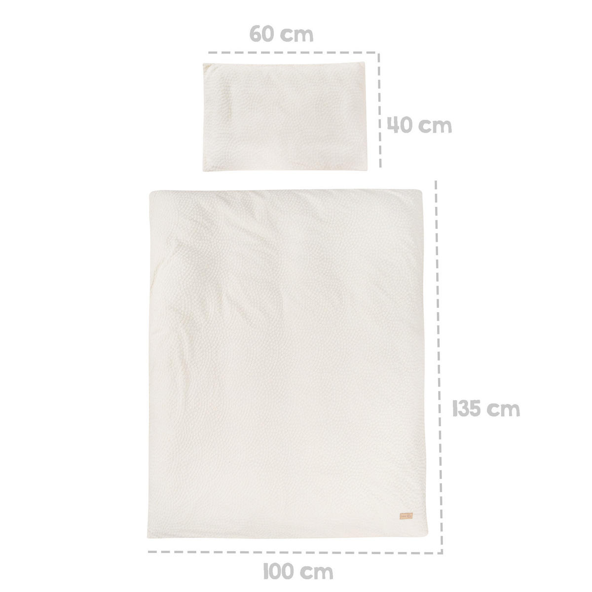 BABYBETTWÄSCHE 100x135 cm Seashells oyster - Weiß, Textil (100/135cm) - Roba
