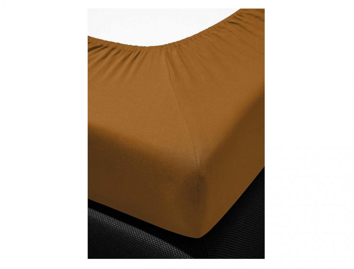 SPANNBETTTUCH ROYAL 0003 - Braun, Textil (150/200cm) - Irisette