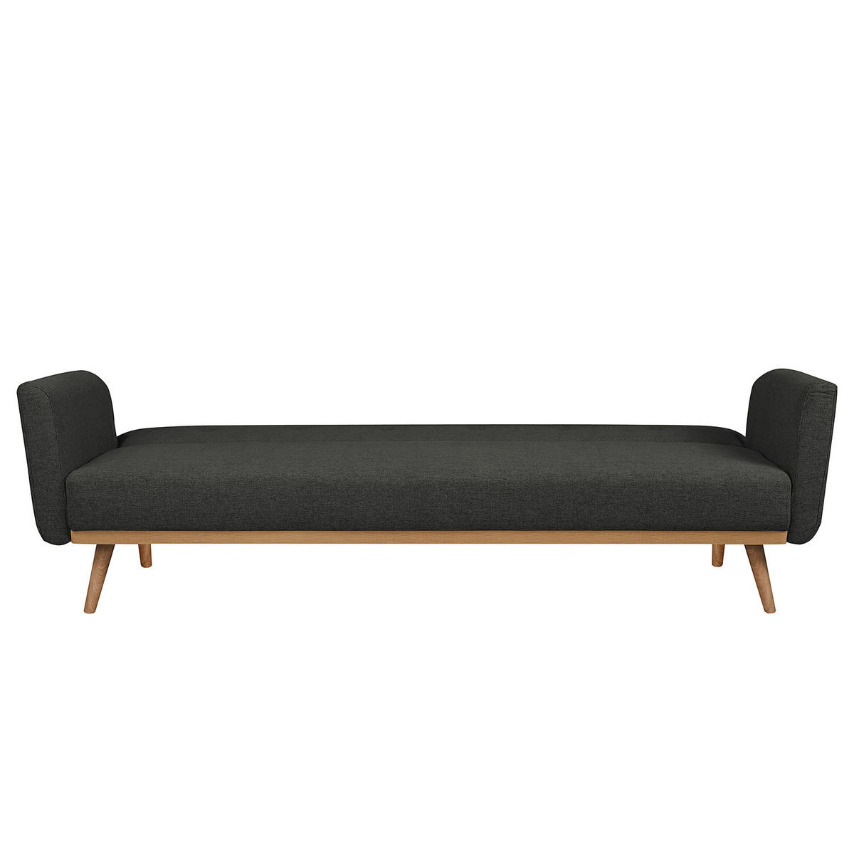 SCHLAFSOFA - Anthrazit, Holz/Birkenholz (212/79/85cm) - home24