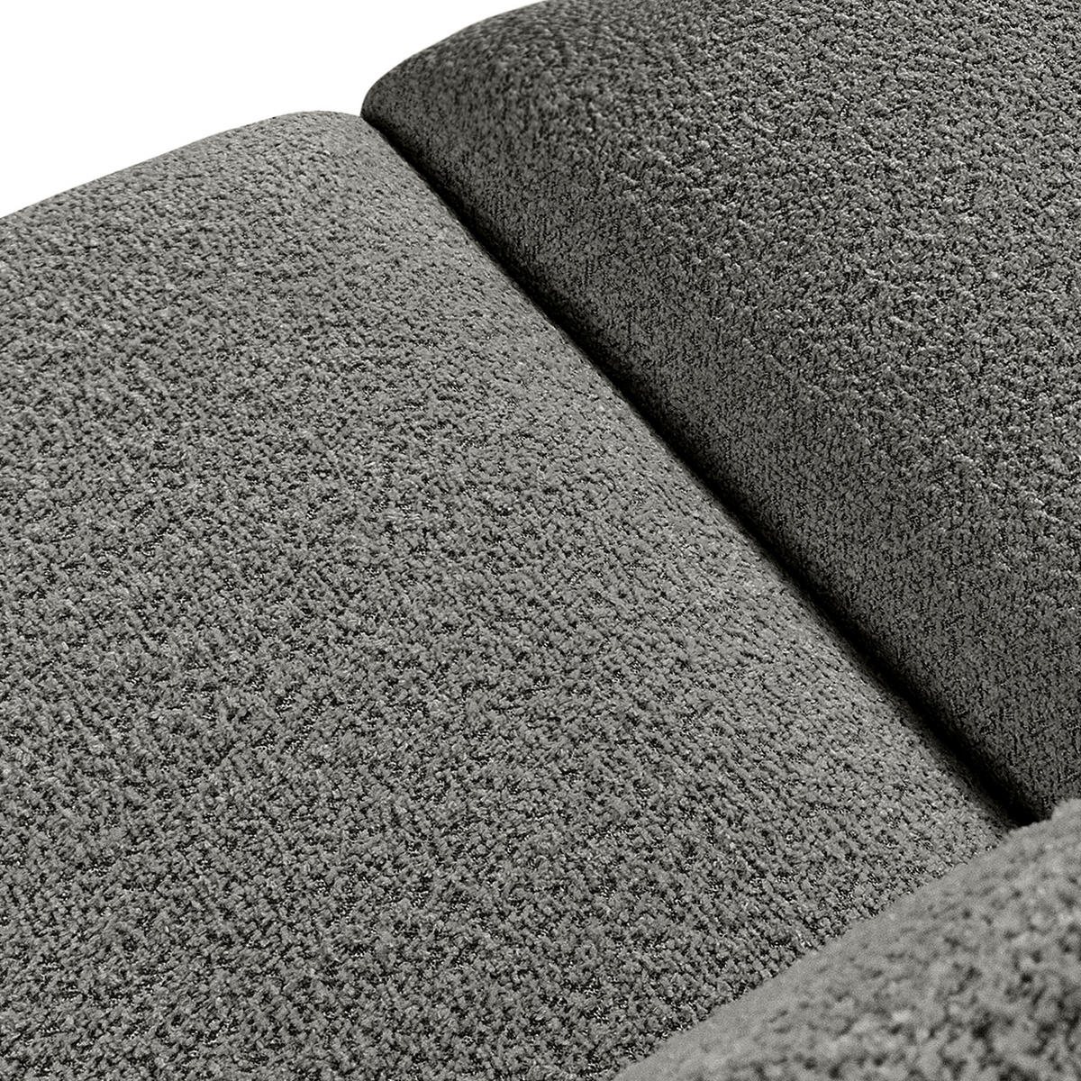 3-SITZER SOFA BUFFO, Stahlgrau - Grau, Holz/Holzwerkstoff (290/73/96cm) - KONSIMO®