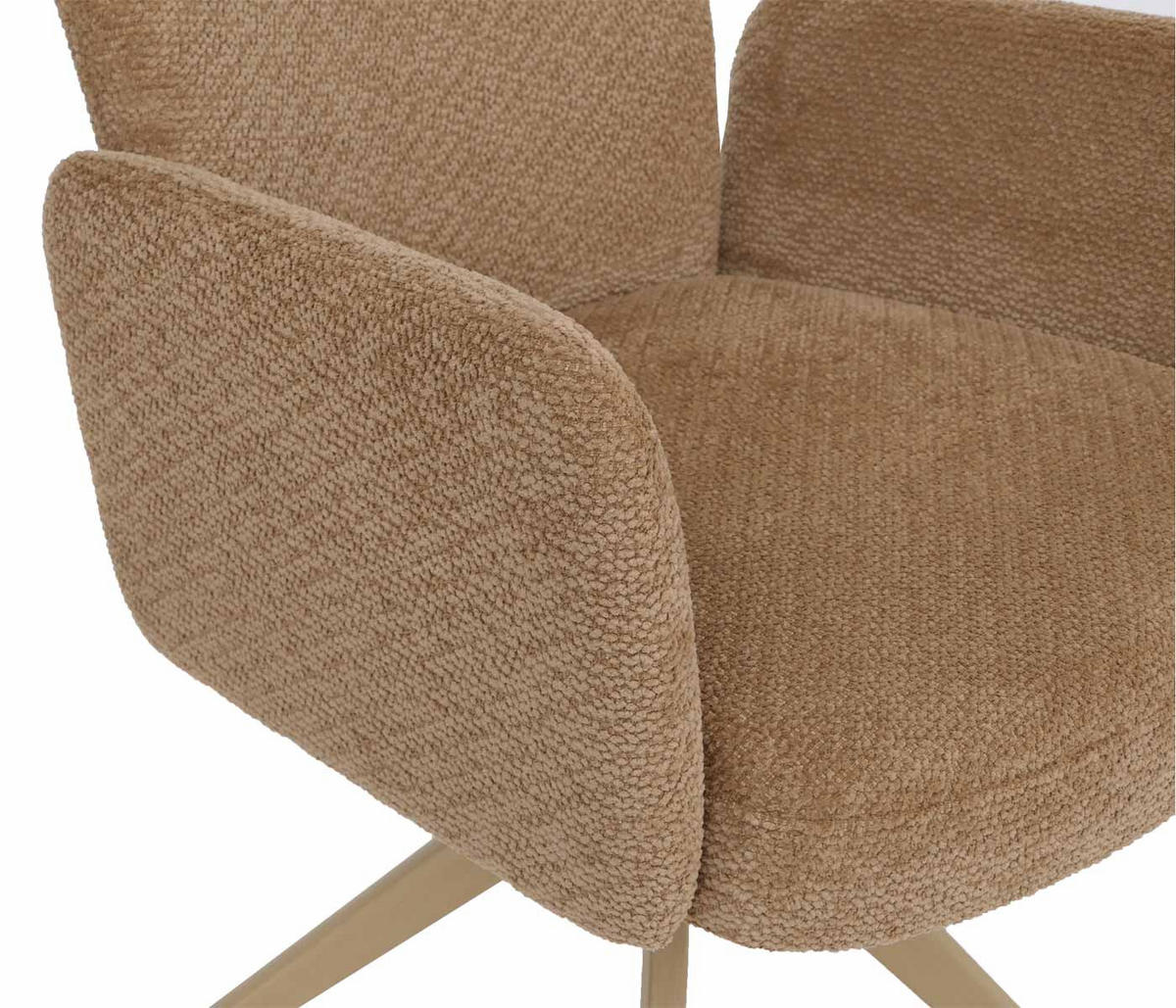 ESSZIMMERSTUHL Hellbraun - Hellbraun, Textil (63/92/58cm) - MCW