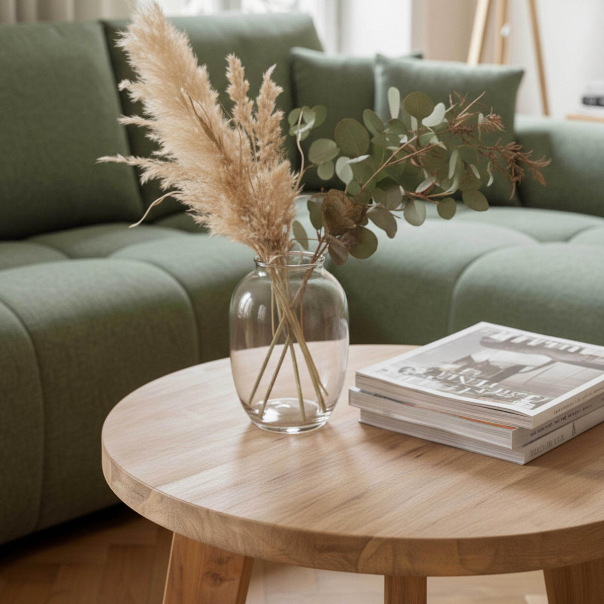 BEISTELLTISCH rund, Braun - Braun, Holz (1/1/37cm) - Oviala