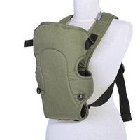 BABYTRAGE Between grün Bauchtrage, 2 Blickrichtungen, gepolsterte Gurte, Polyester, 9 kg - Grün, Textil (11/35/20cm) - Lorelli