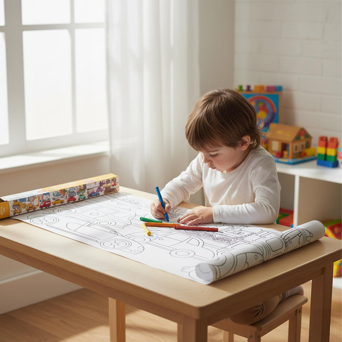 2XAUSMALTISCHDECKE - Multicolor, Papier (38/4/4cm) - Relaxdays