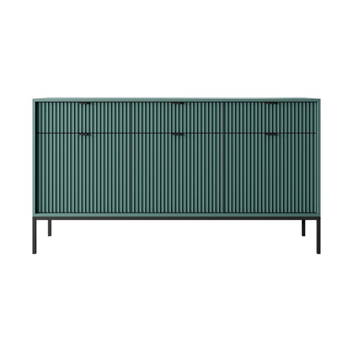 KOMMODE – KSZ154 – 154 cm – NOVA – Grün - Grün, Holzwerkstoff (154/83/39cm) - hi-markt