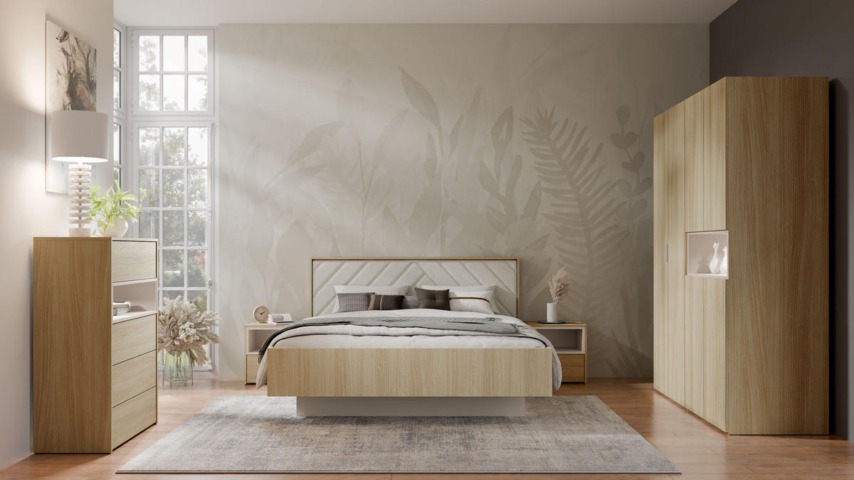 SCHUBLADENKOMMODE Villa Eiche Barista / Wüstensand 80 / 42 / 111cm - Eichefarben/Braun, Holz/Holzwerkstoff (80/111/42cm) - Feldmann-Wohnen