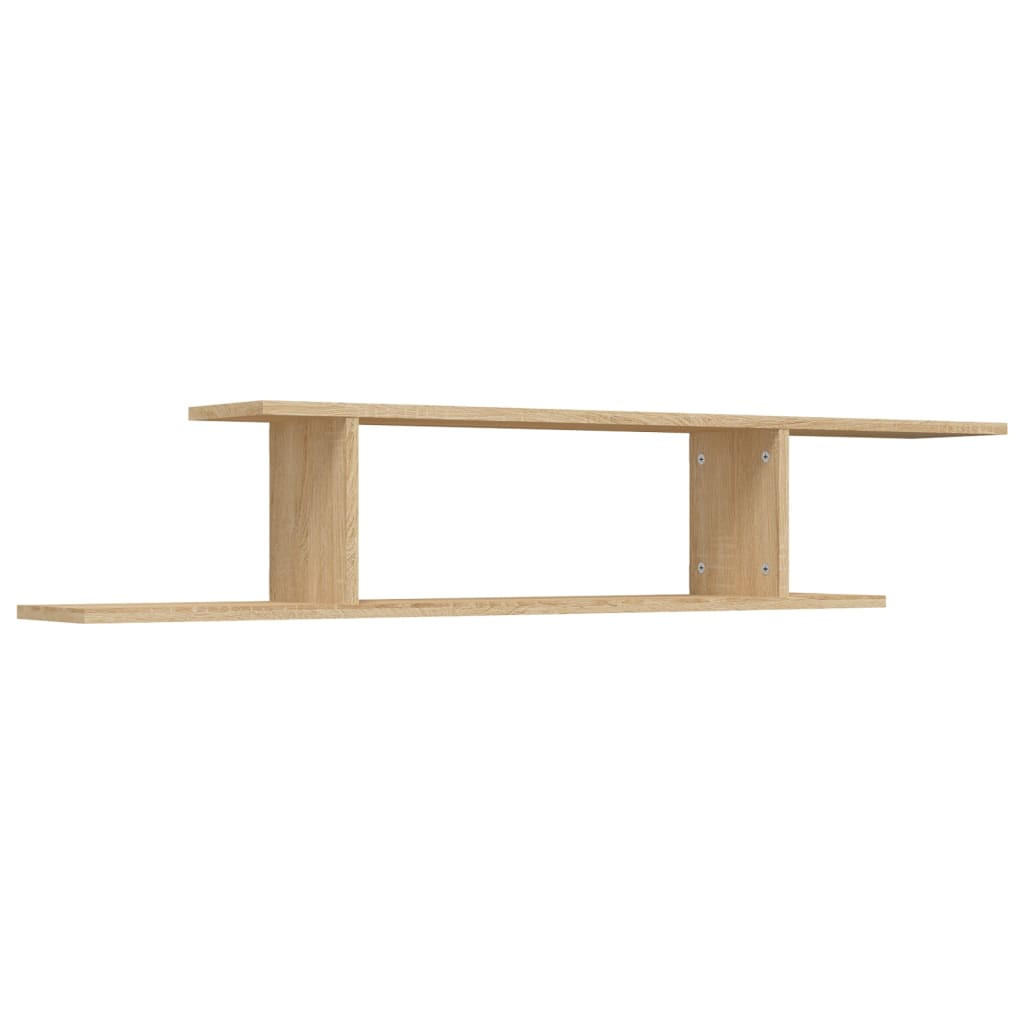 vidaXL Wandregal Sonoma Eiche 125x23x18 cm