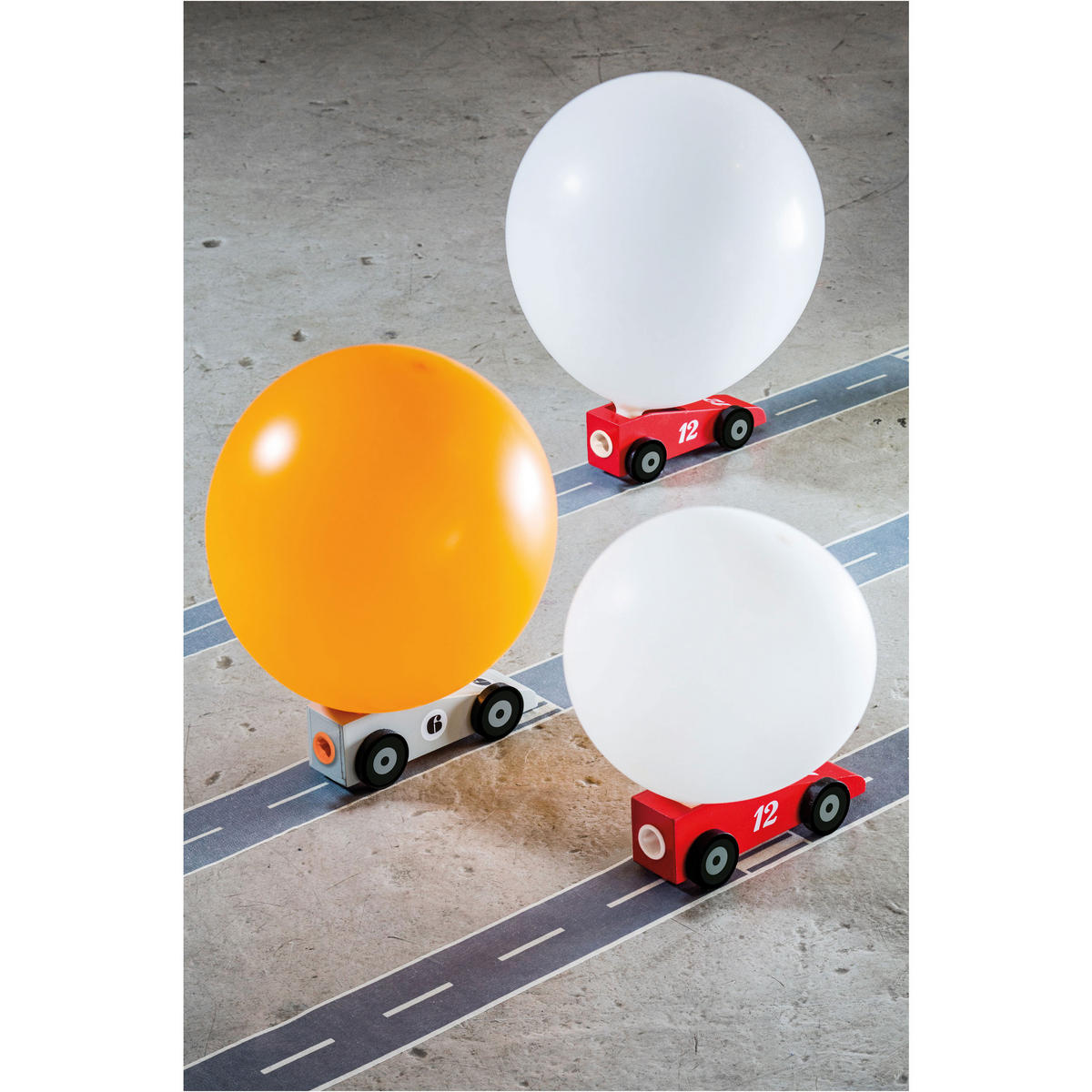 LUFTBALLONAUTO Silverstar, Kiefernholz, Grau - Grau, Holz (6/3.5/11.5cm)