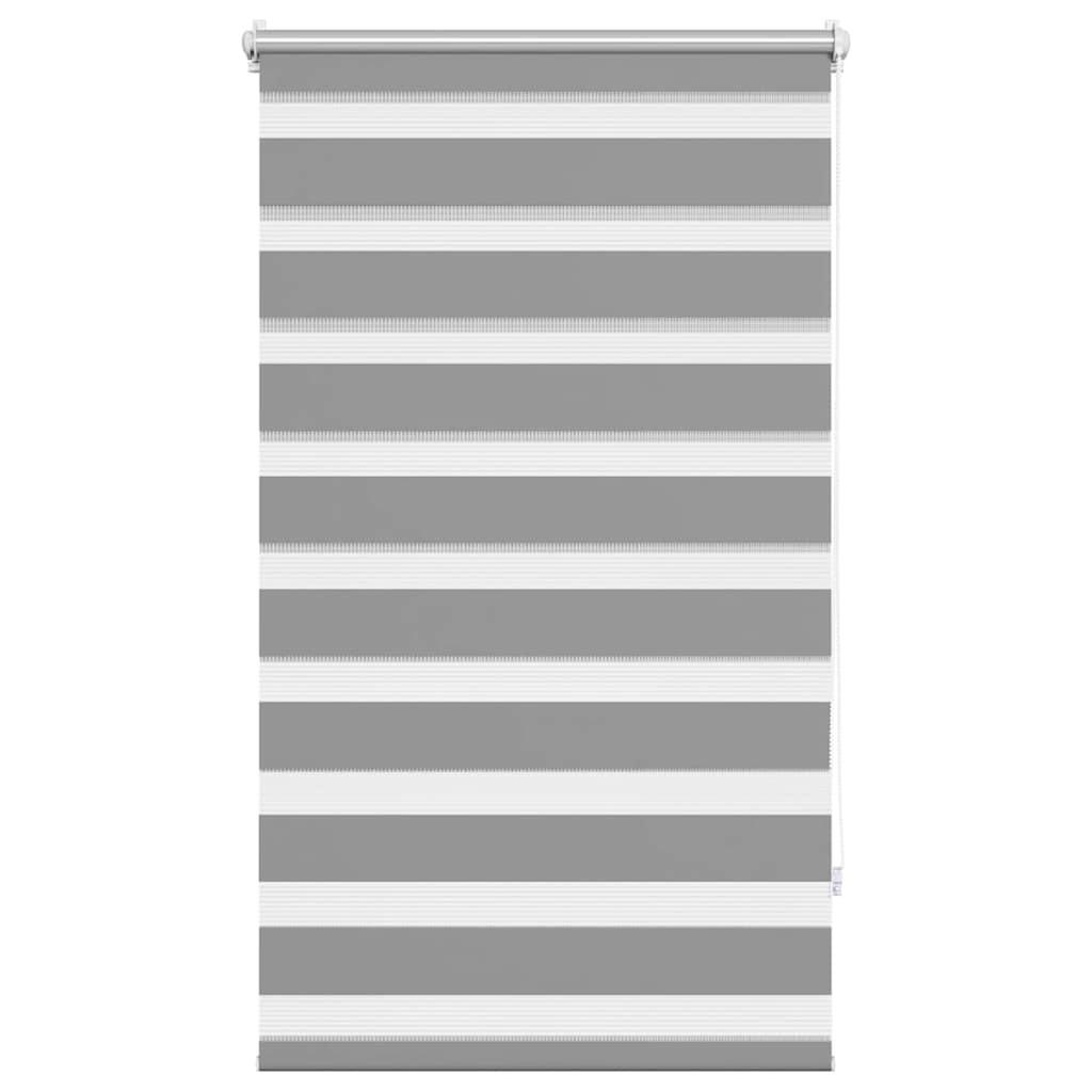 DOPPELROLLO 70,9/120 cm Stoffbreite 66,7 cm aus Polyester Grau - Grau, Textil (70/120cm) - vidaXL