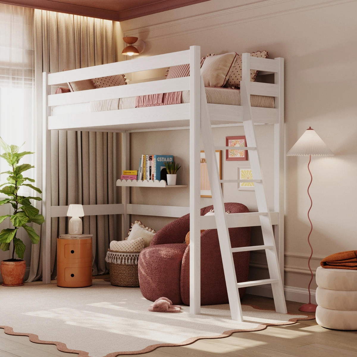 HOCHBETT N02 Weiß 120/190 - Weiß, Naturmaterialien/Holz (120/190cm) - N-Wood