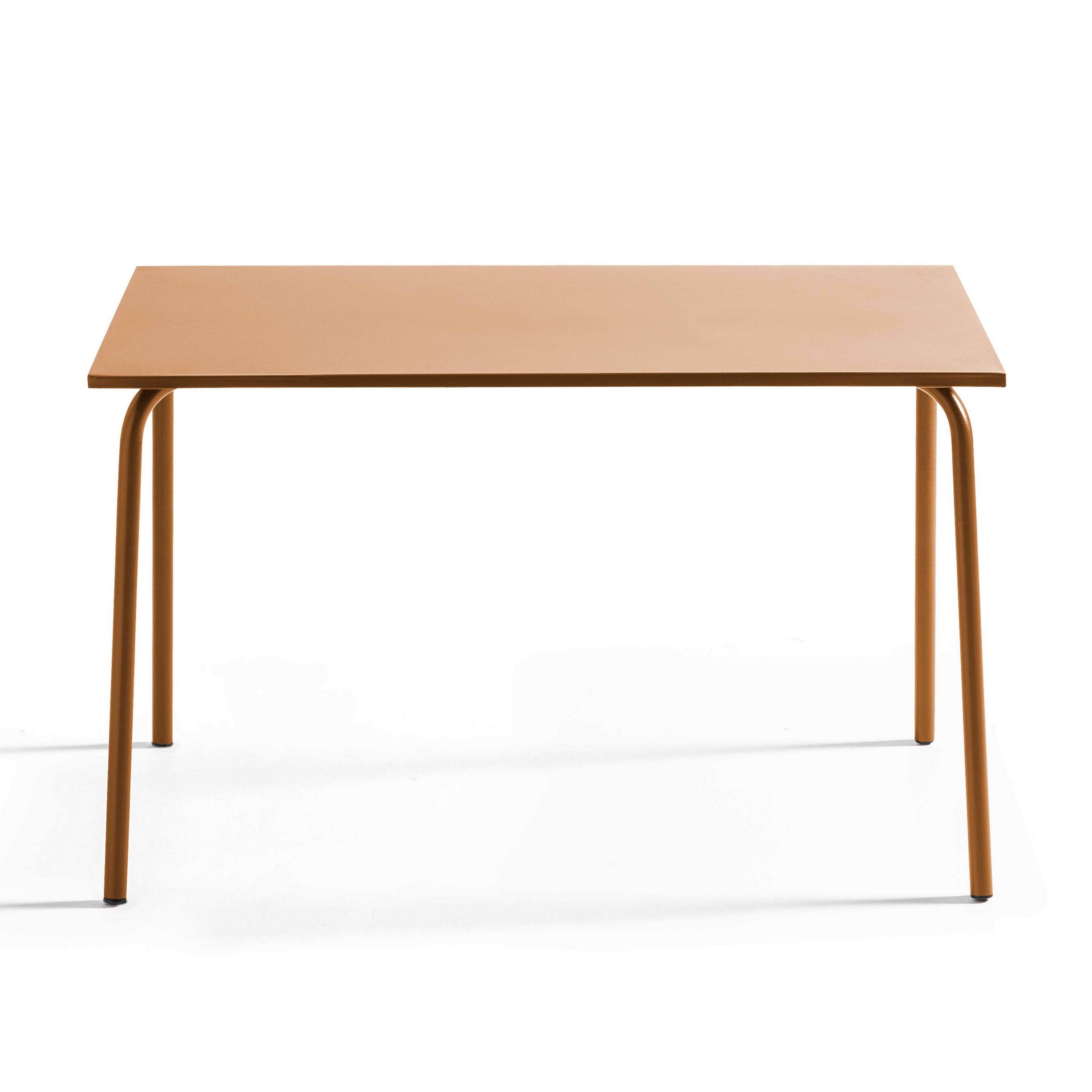 GARTENTISCH, Karamell - Braun, Metall (120/70/72cm) - Oviala