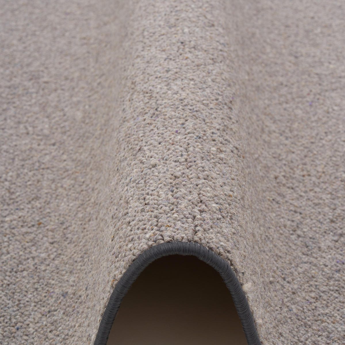 NATUR TEPPICH WOLLE BERBER - Anthrazit, Textil (80/160cm) - Snapstyle
