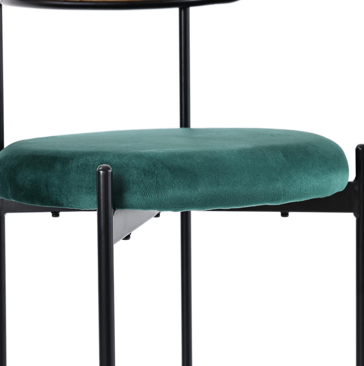 ESSZIMMER-SET 5-tlg. mit Samtstühlen und rechteckigem Esstisch Schwarz/Grau - Schwarz, Metall (70/75/140cm) - Meubliv
