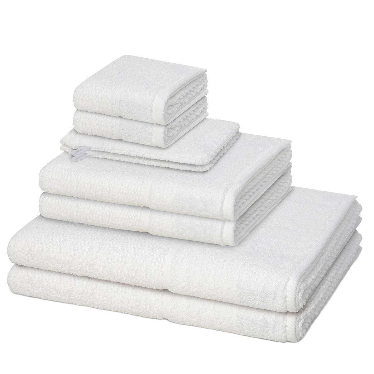 FROTTIERSET Pearl 8-teilig - Weiß, Textil (50/100cm) - MÖVE