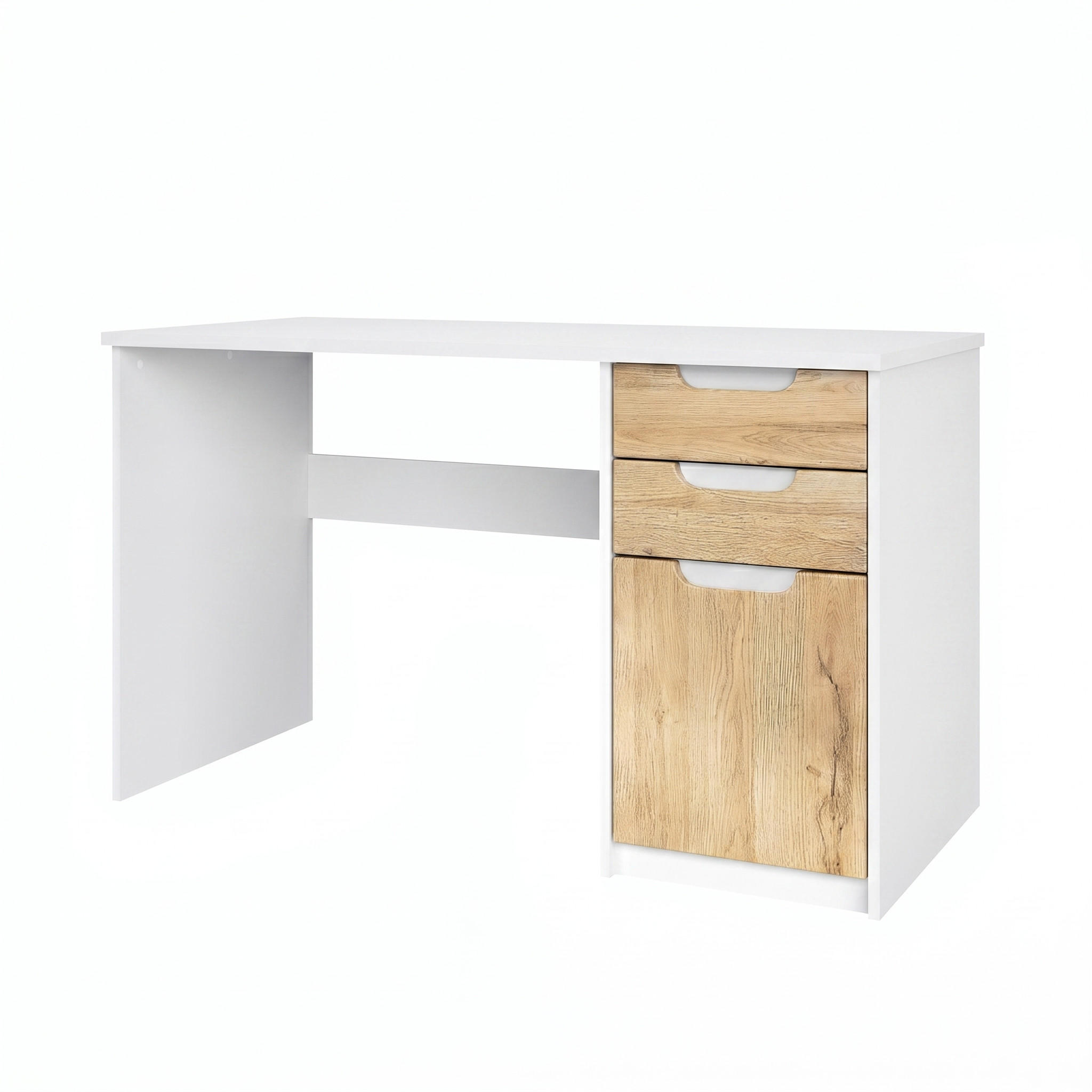 Vladon Schreibtisch Eiche 60x76x129 cm