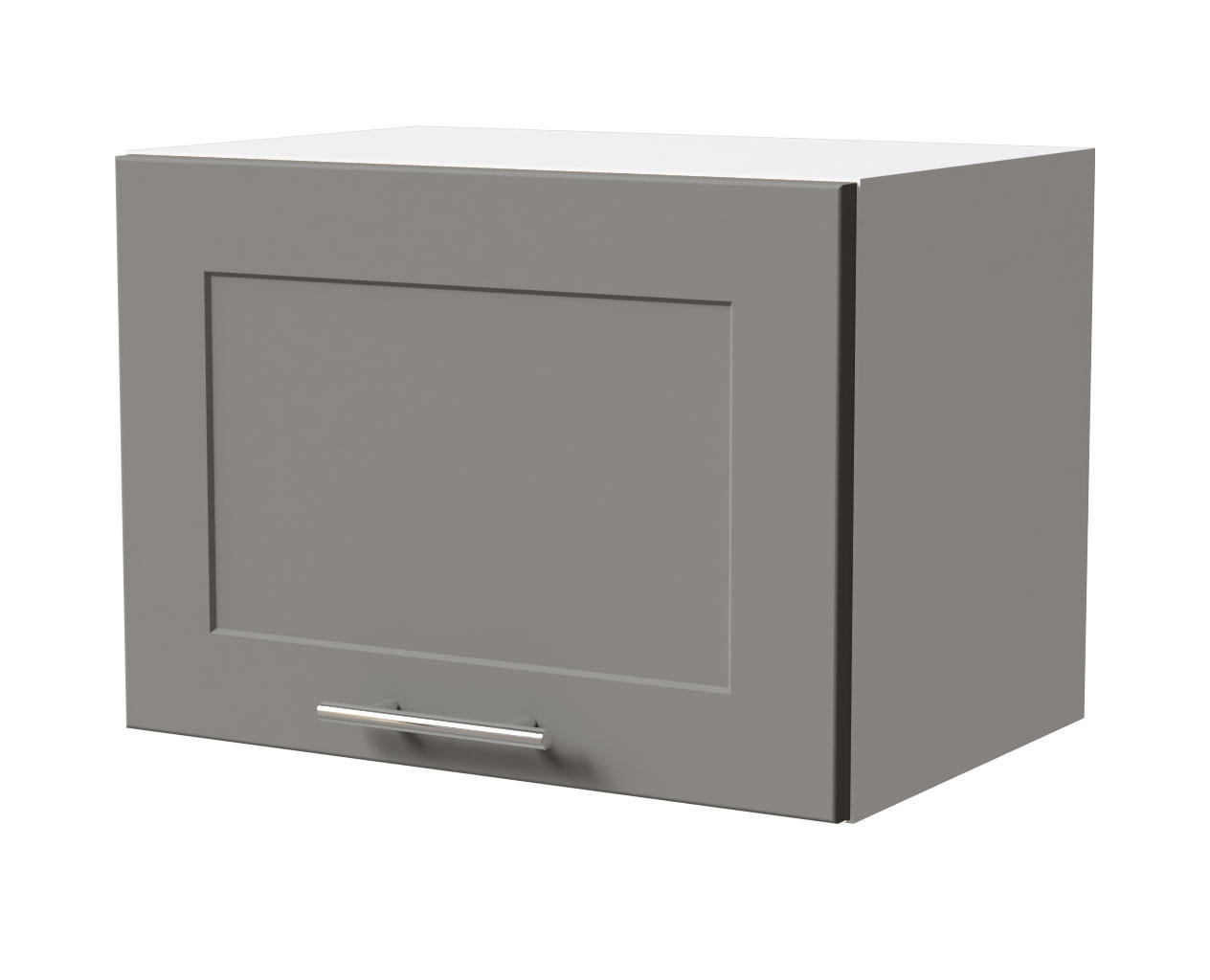 KLAPPHÄNGESCHRANK Oslo W4B/50 Weiß / Dust Grey Matt 50 / 32,5 / 36cm - Weiß/Grau, Holz/Holzwerkstoff (50/36/32.5cm) - Feldmann-Wohnen