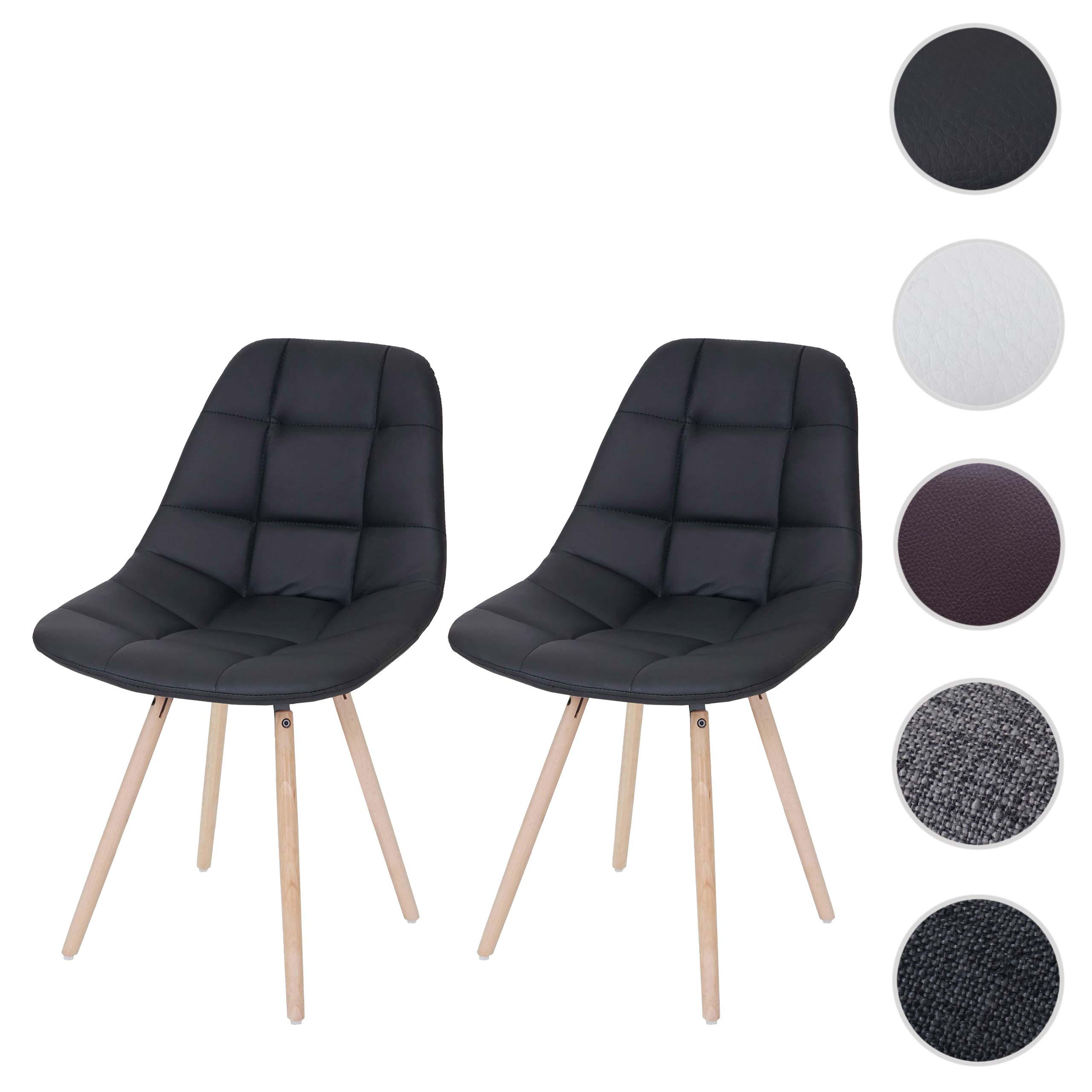 ESSZIMMERSTUHL I Schwarz 2er-Set - Schwarz, Textil (47/82/53cm) - MCW