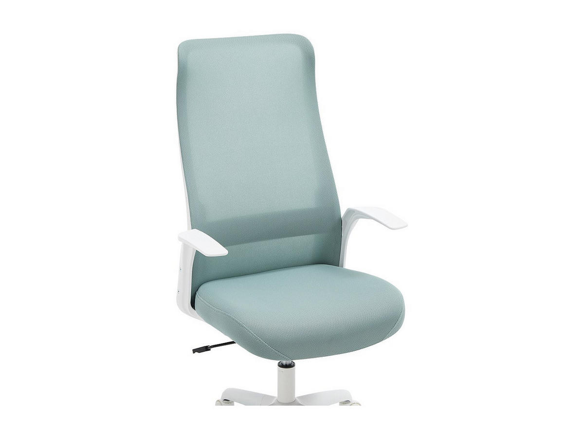 BÜROSESSEL - 59.5 x 63 - stoff - blau, weiß Latyra - Weiß, Textil (59.5/118/63cm) - Vente-Unique