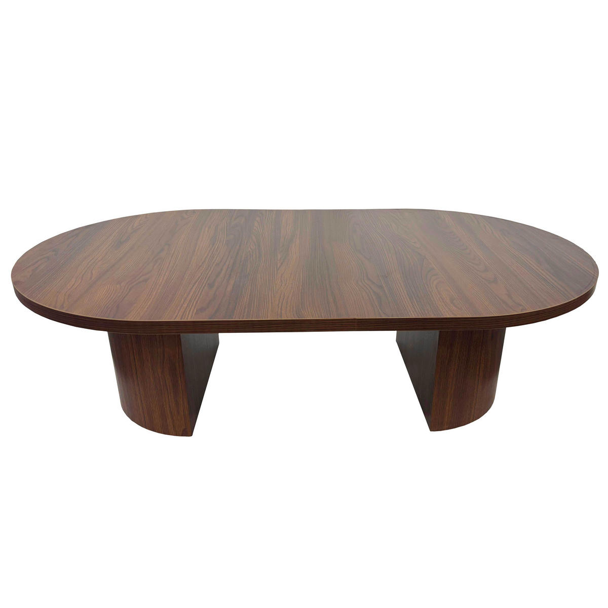 COUCHTISCH, dunkles Holzeffekt - Braun, Holz (120/70/35cm) - Oviala
