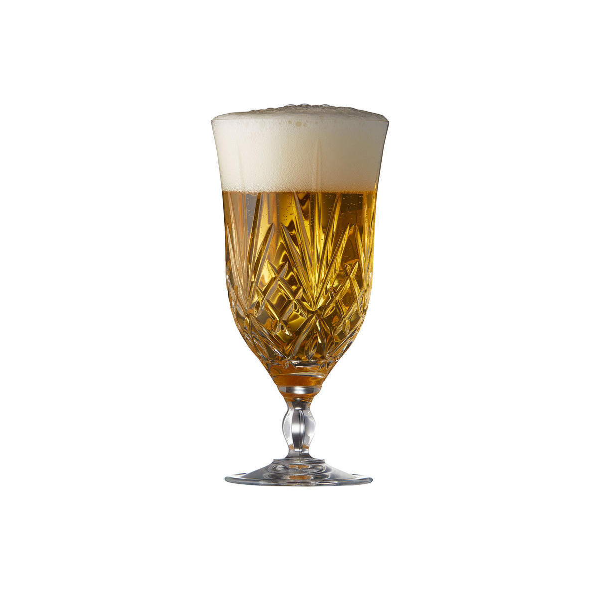 BIERGLAS Melodia 4er Set, Bierkelche, Kristallglas, Klar, 400 ml - Transparent, Glas (0.4L) - Lyngby Glas