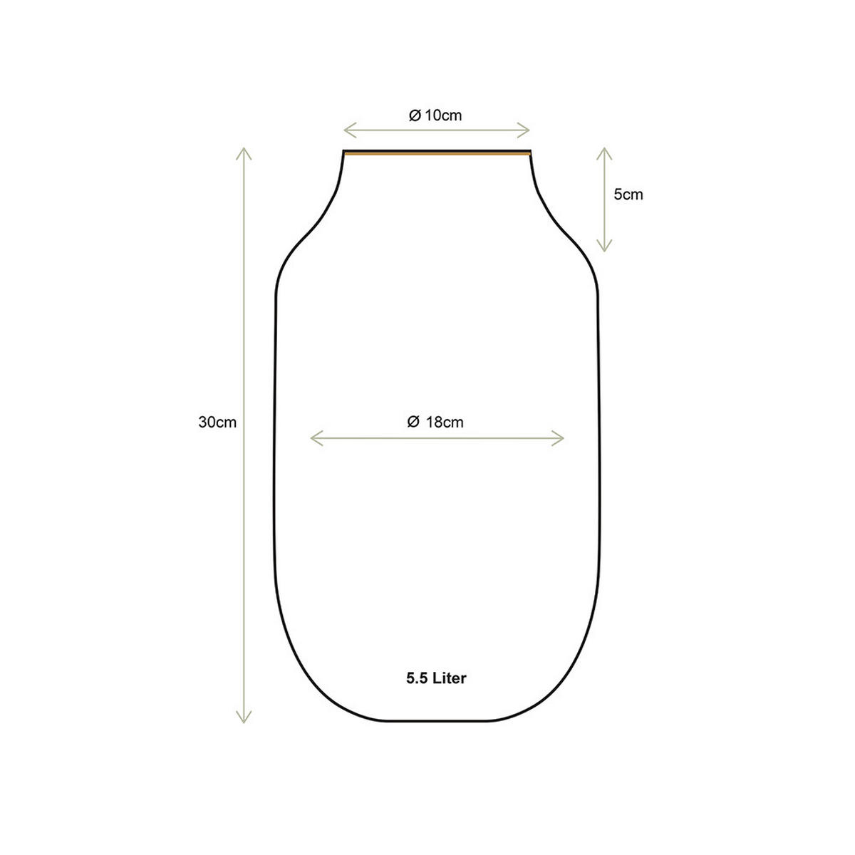 VASE Metal oval altrosa 30 cm - Rosa, Metall (30cm) - Pip Studio