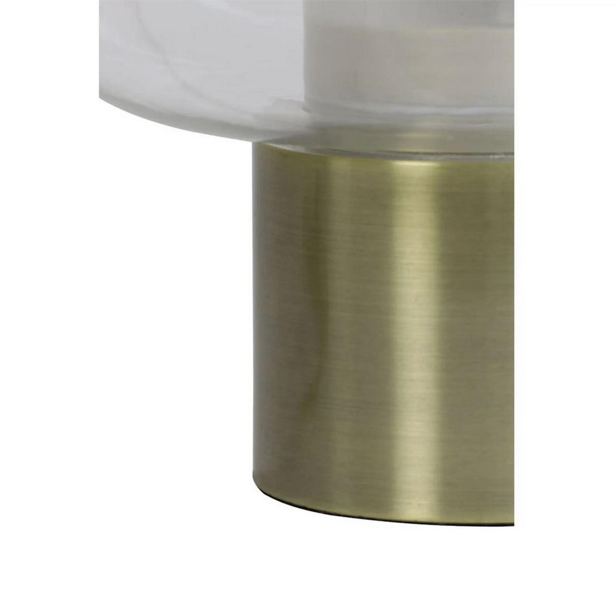 TISCHLEUCHTE ARTUROS Ø29,5 x 46 cm, Metall, Glas, Bronze - Goldfarben, Glas (46/29.5/46cm) - Light & Living