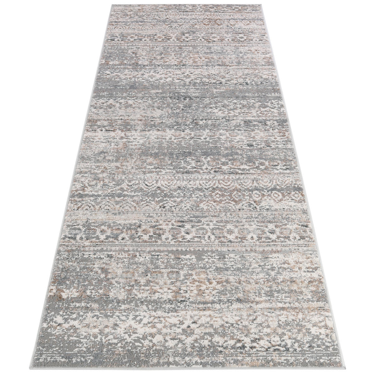 TEPPICHLÄUFER VALLEY hellgrau vintage 100/300 cm - Hellgrau, Textil (100/300cm) - Tapiso