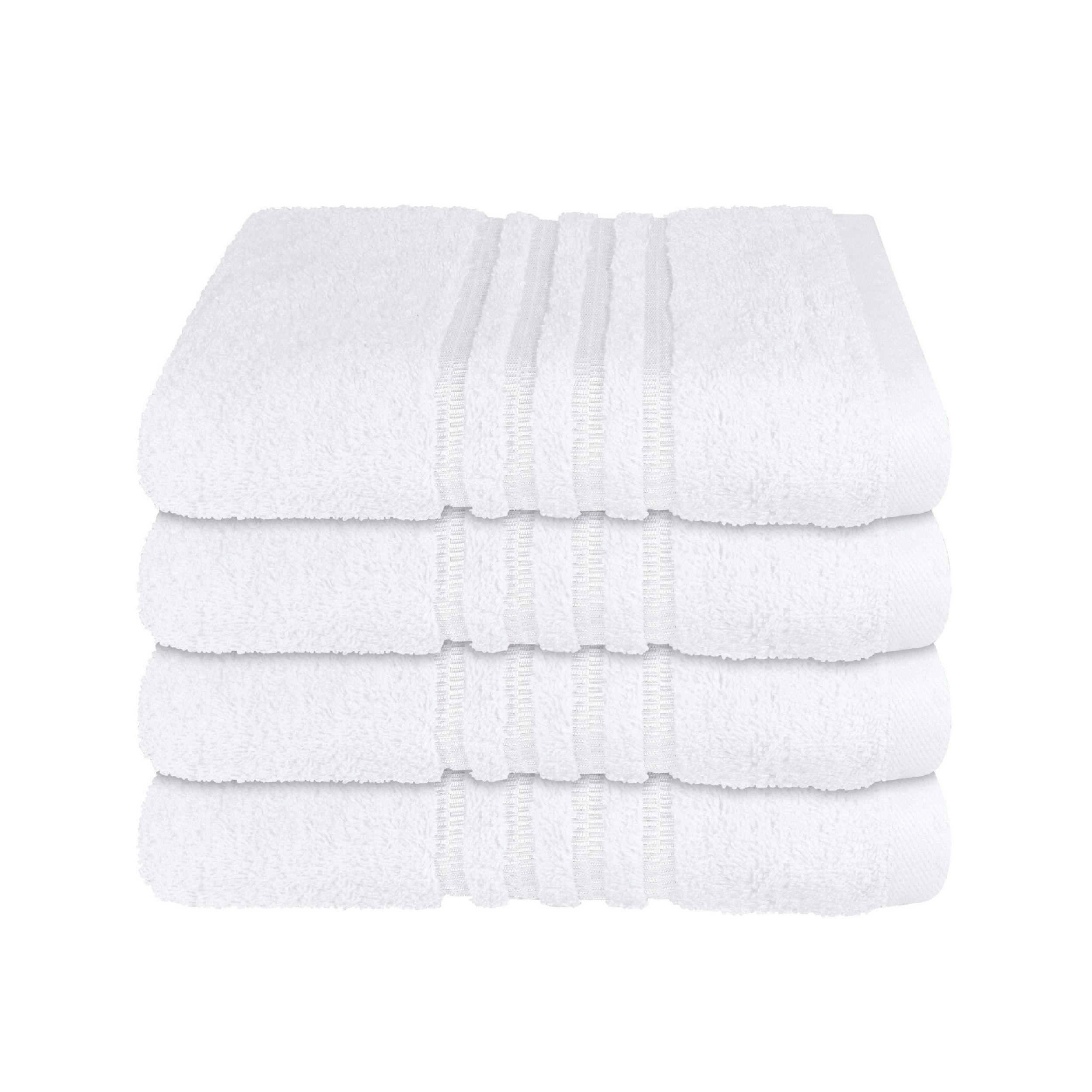 HANDTUCHSET Milano - 4-teilig - 50x100 cm - Weiß - Weiß, Textil (50/100cm) - SCHIESSER