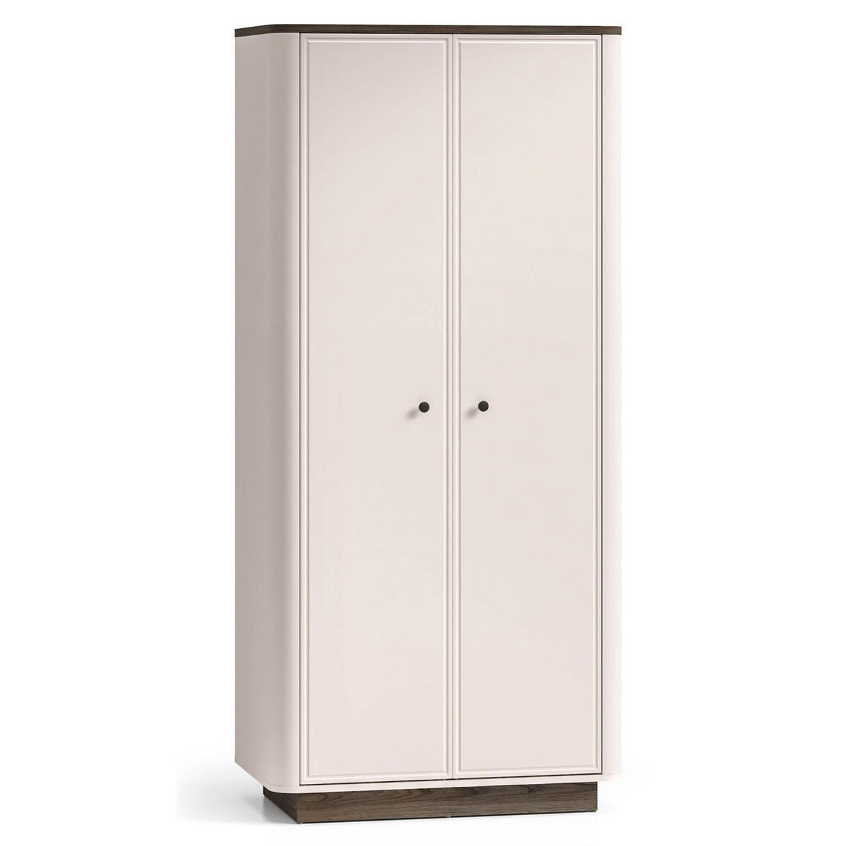 KLEIDERSCHRANK Vilavio Kaschmir/Eicheoptik, 92 cm - Taupe/Dunkelbraun, Holzwerkstoff/Metall (91.6/191.5/53cm) - Selsey