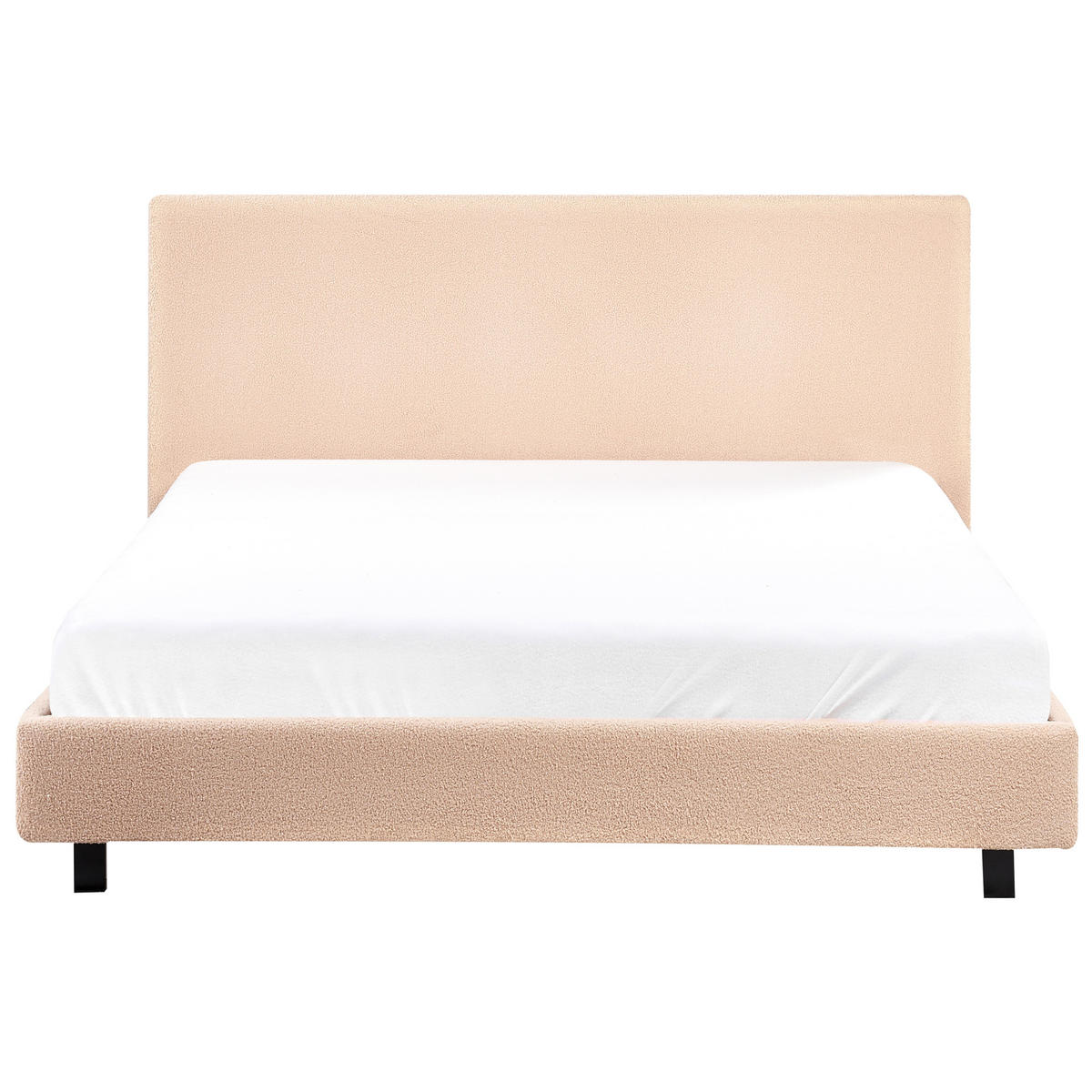 POLSTERBETT mit Lattenrost 140x200 cm Beige Albi - Beige, Textil (140/200cm) - Beliani