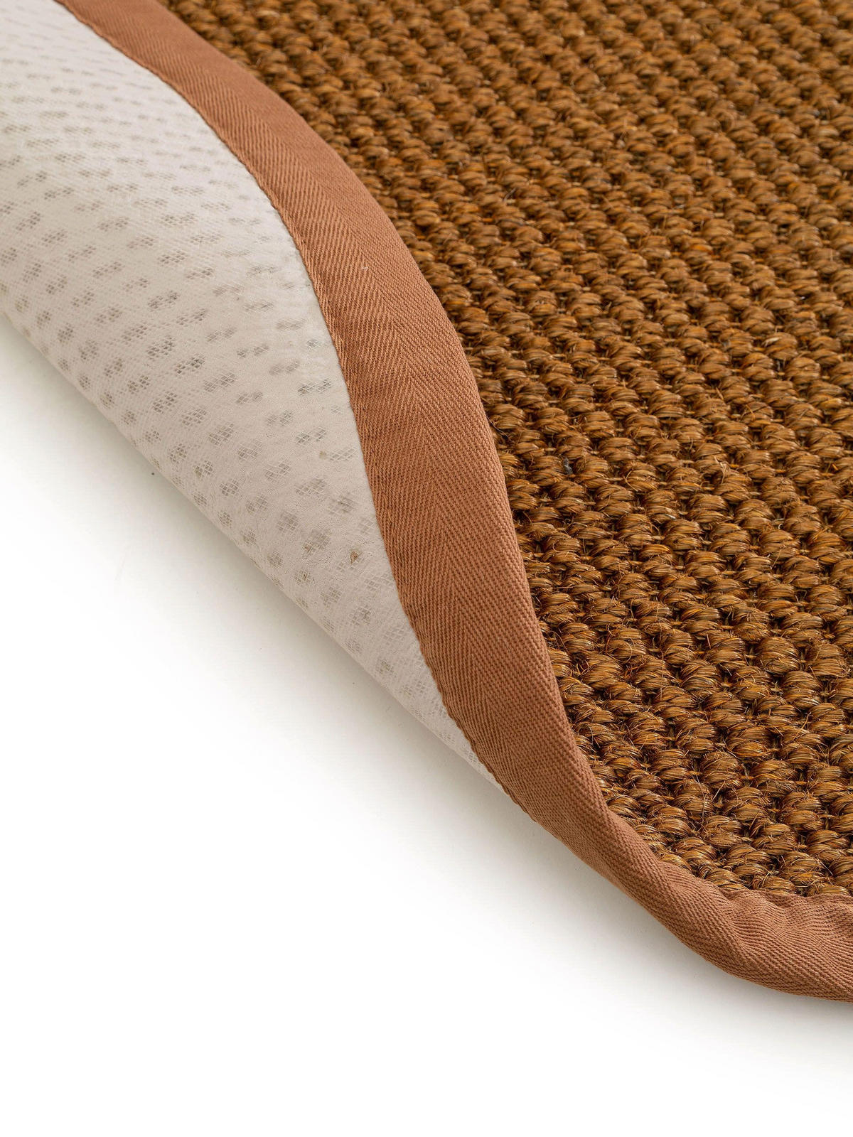 SISALTEPPICH Greta Hellbraun ø 200 cm rund - Hellbraun, Textil (200/200cm) - benuta Pure