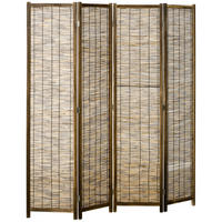 PARAVENT DE-14248 4-teilig, klappbar 160x170 cm Natur - Braun, Holz (160/170/1.8cm) - ComfortXL