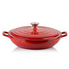 BRATPFANNE Rodeluxe Rot 31x31x6 cm Metall - Rot, Metall (31cm) - Mondex