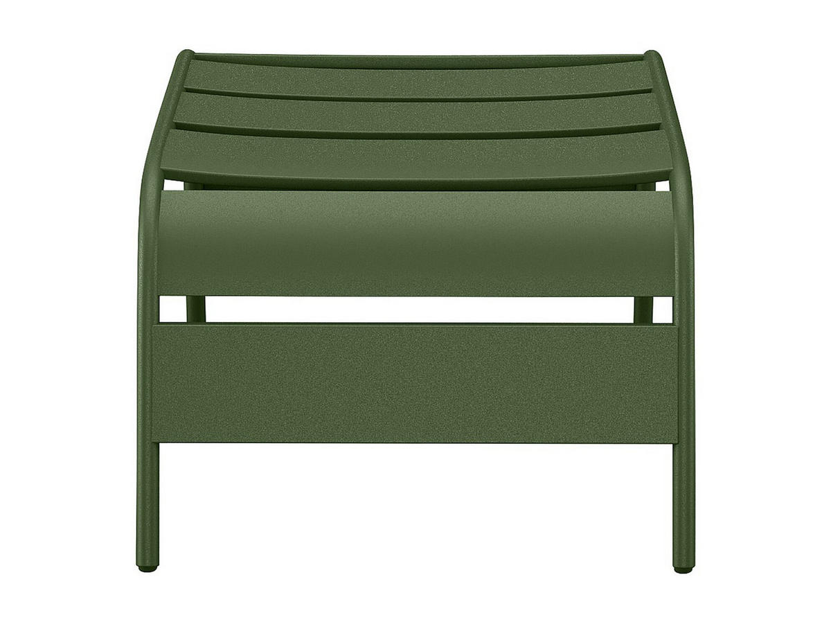 FUSSBANK - 51 x 60 x 32 cm - Metall - Khaki - MIRMANDE von MYLIA - Grün, Metall (61.5/33/50cm) - Vente-Unique