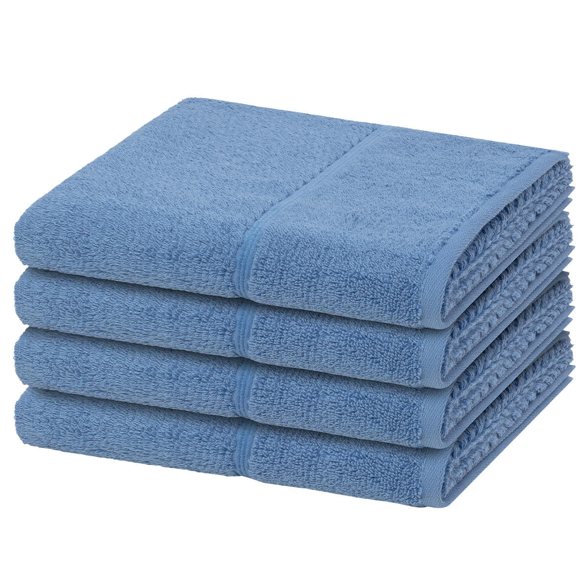 HANDTUCH Pearl 4er-Set - Blau, Textil (50/100cm) - MÖVE