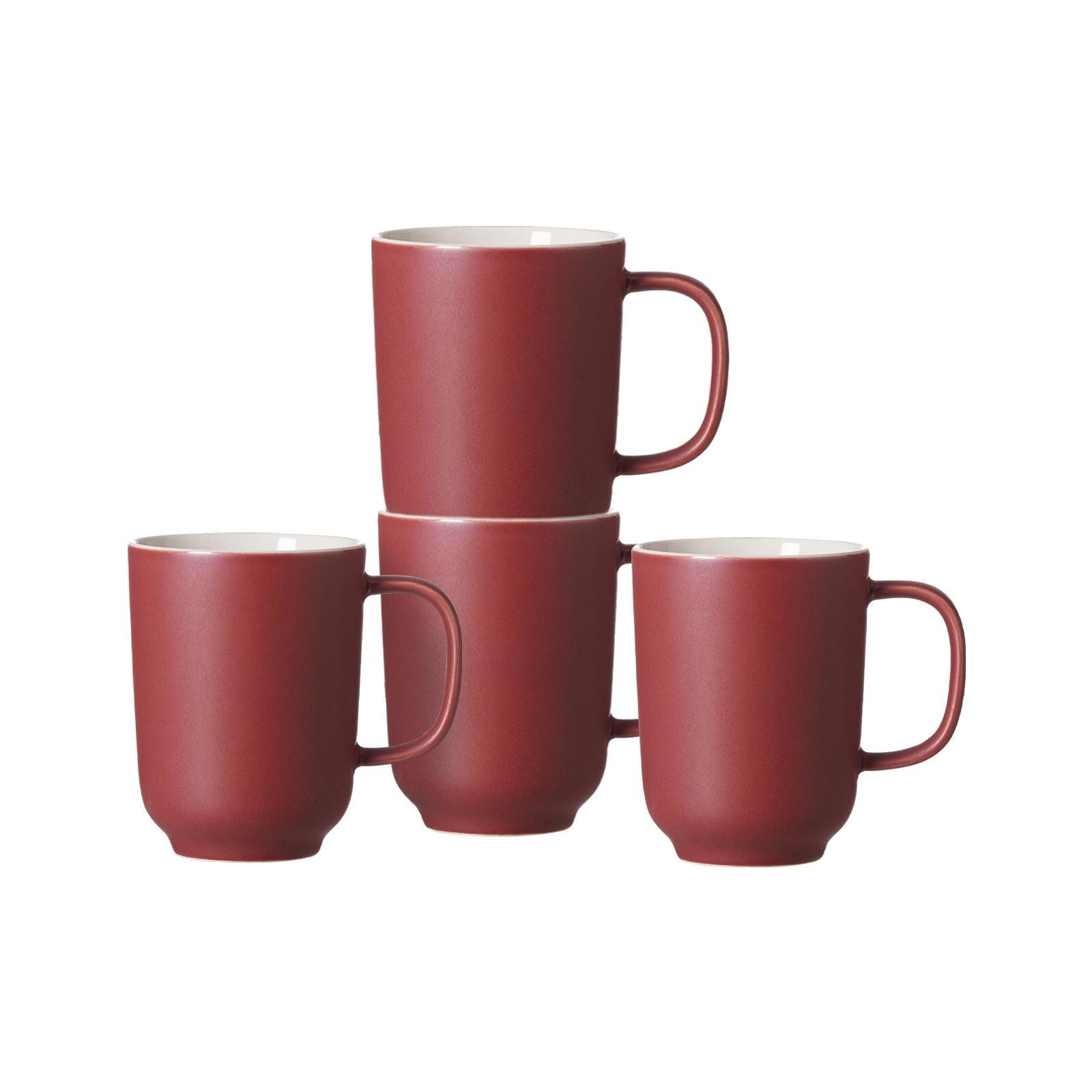 KAFFEEBECHER Jasper Beere 285 ml 4er Set - Beere, Keramik (0.285L) - Ritzenhoff Breker