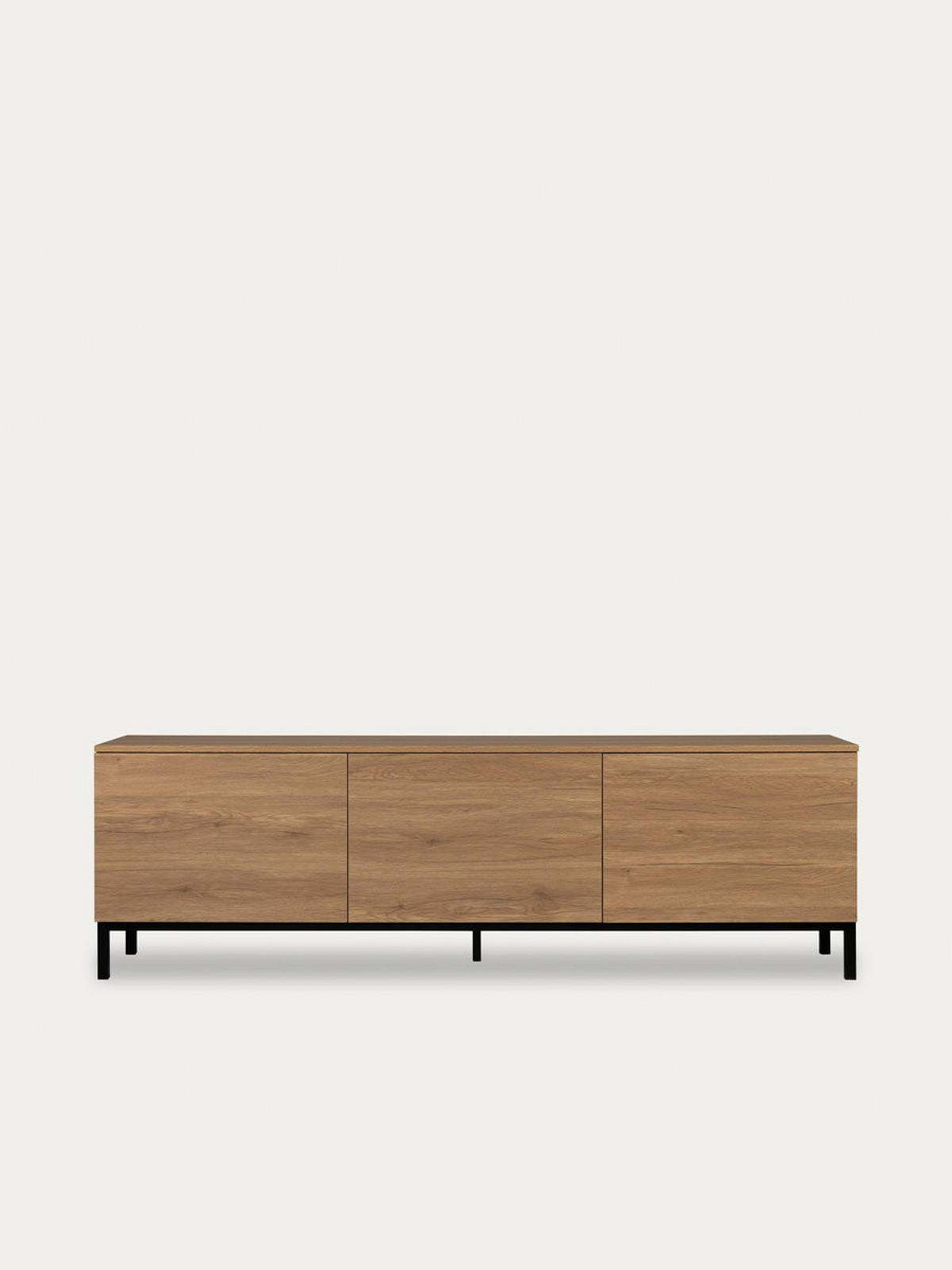 TV-ELEMENT Kolb Natur 180 cm x 55.8 cm - Braun, Holzwerkstoff (180/55/40cm) - Kenay Home